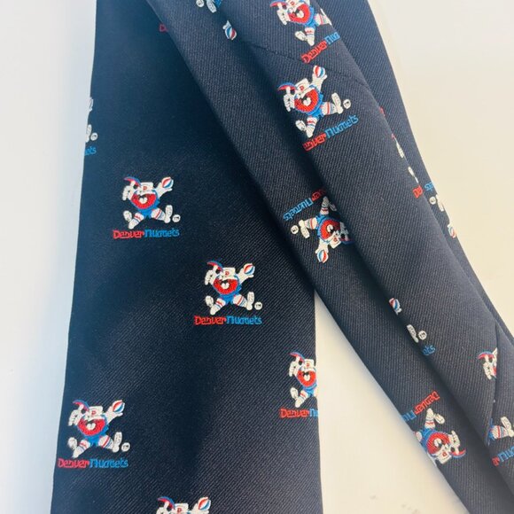 Vintage Denver Nuggets Rocky The Miner Tie NBA Basketball Pickaxe Prospector - Picture 4 of 9